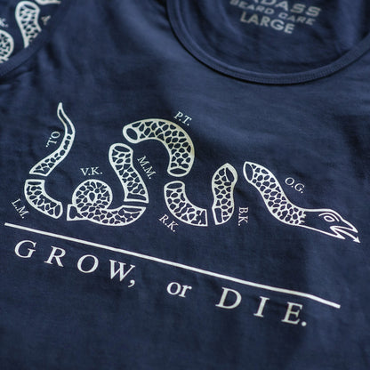 Grow or Die Tank - Navy Blue