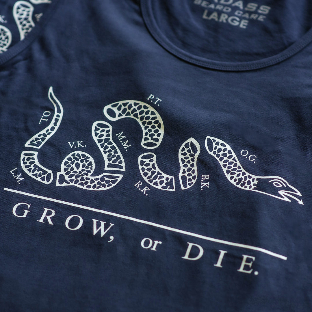Grow or Die Tank - Navy Blue