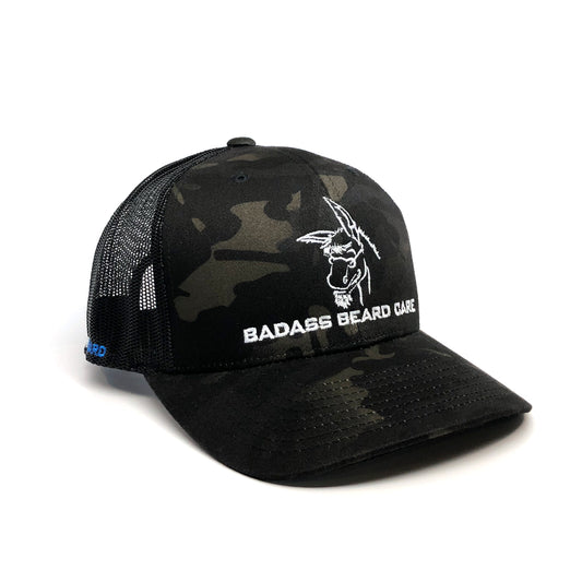 badass beard care trucker hat