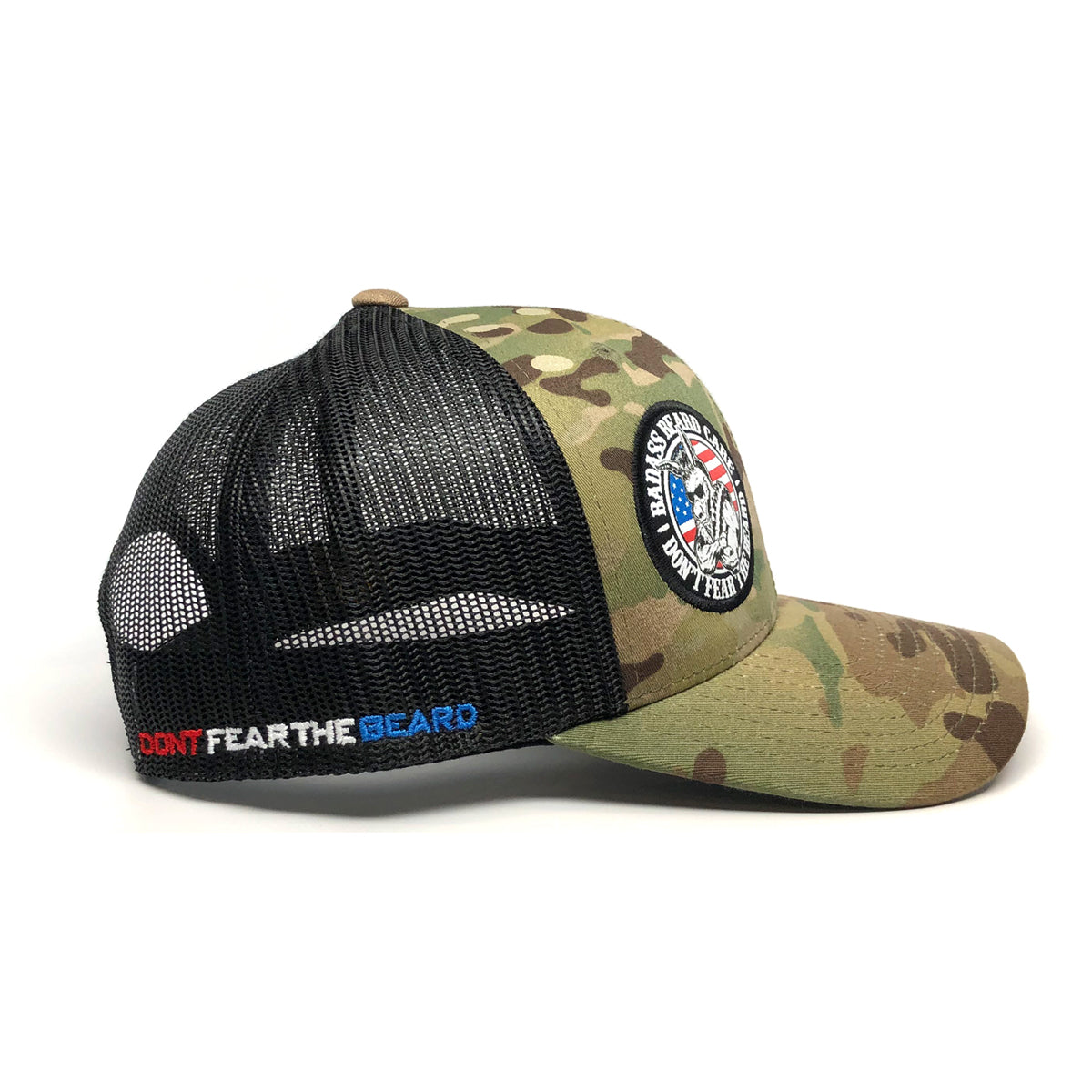 USA Patch Trucker Hat Multi-Cam