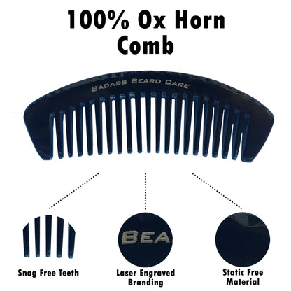 Wide Tooth Ox Horn Comb