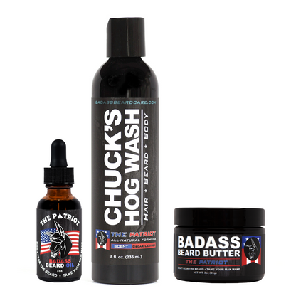 Wash, Oil, and Balm Combo